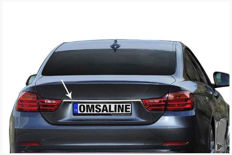 BMW 4 Series F32/F33/F36 2012-2020 Modanatura in acciaio inox sopra la targa Image