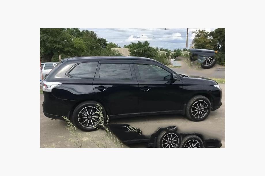 Mitsubishi Outlander 2012-2021 Deflettori Finestrini (4 pz, Niken) Foto 2