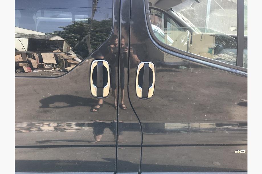 Opel Vivaro 2001–2015 Cornici maniglie (4 pz, acciaio inox) Foto 9