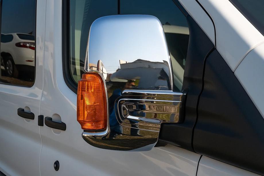 Ford Transit 2014- Coperture Specchietti (2 pz, Cromo) Image