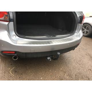 Protezione paraurti posteriore Carmos (SW, acciaio inox) Mazda 6 2012-2024 foto 4