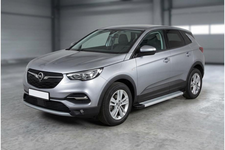 Opel Grandland X 2017- Pedane Laterali Maya V2 (2 pz, Alluminio) Image