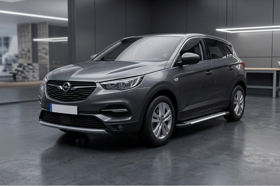 Opel Grandland X 2017- Pedane Laterali Line (2 pz, alluminio) Foto 1
