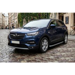 Pedane Laterali Tayga Grey (2 pz, Alluminio) Opel Grandland X 2017- foto 1