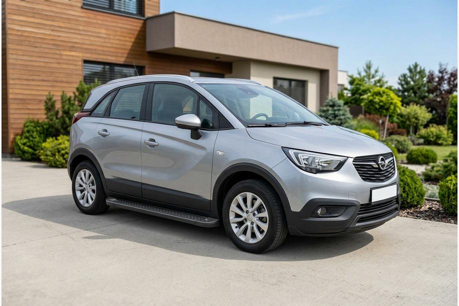 Opel Crossland X 2017-2024 Pedane Laterali Allmond Black (2 pz, Alluminio) Image