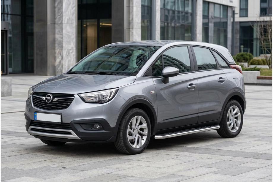 Opel Crossland X 2017-2024 Pedane Laterali Maydos V1 (2 pz, Alluminio e Acciaio Inox) Image
