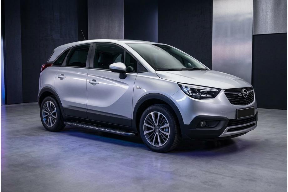 Opel Crossland X 2017-2024 Pedane Laterali Bosphorus Black (2 pz, Alluminio) Image