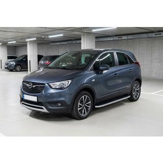 Pedane Laterali Tayga Grey (2 pz, Alluminio) Opel Crossland X 2017-2024 foto 1