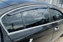 Volkswagen Passat B7 2012-2015 Deflettori Finestrini con Modanatura Cromata SD (4 pz, EU, HIC) foto 2