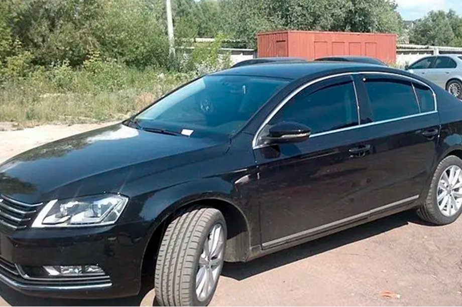 Volkswagen Passat B7 2012-2015 Deflettori Finestrini con Modanatura Cromata SD (4 pz, EU, HIC) Foto 8