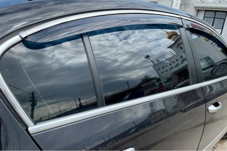 Volkswagen Passat B7 2012-2015 Deflettori Finestrini con Modanatura Cromata SD (4 pz, EU, HIC) Foto 4