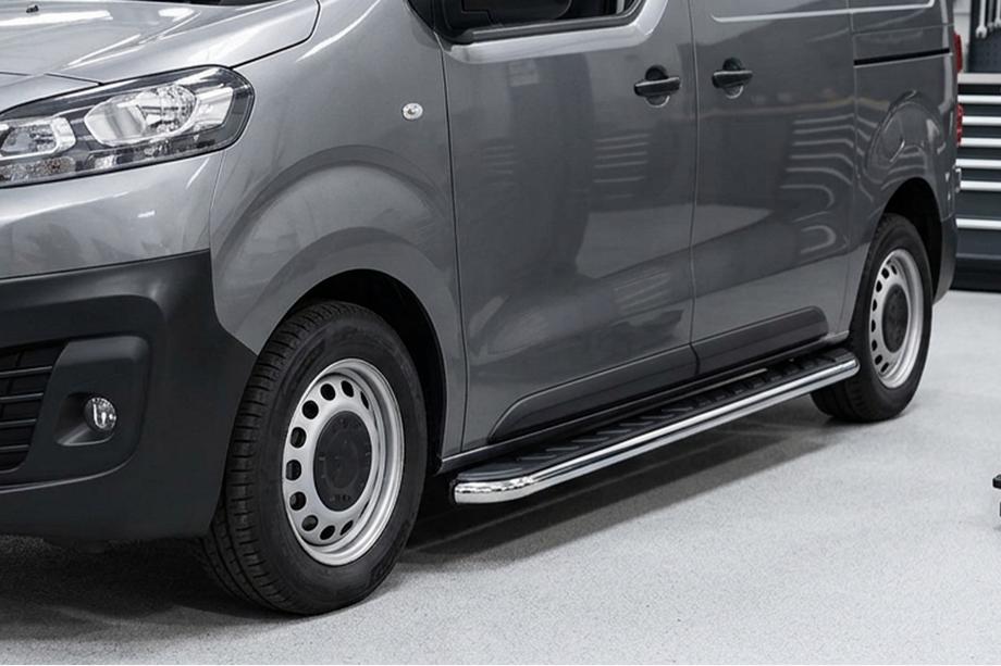 Citroen Jumpy/Dispatch 2017- Pedane Laterali Maydos V1 (2 pz, Alluminio e Acciaio Inox) Image