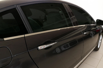 Citroen C-5 2008-2017 Cornici inferiori finestrini acciaio inox (6 pz) Carmos - Acciaio Inox Turco foto 1