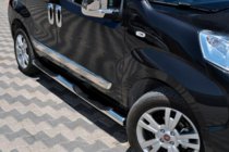 Peugeot Bipper 2008-2017 Barre Laterali (2 pz, Acciaio Inox) foto 1