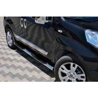 Barre Laterali (2 pz, Acciaio Inox) Peugeot Bipper 2008-2017 foto 1