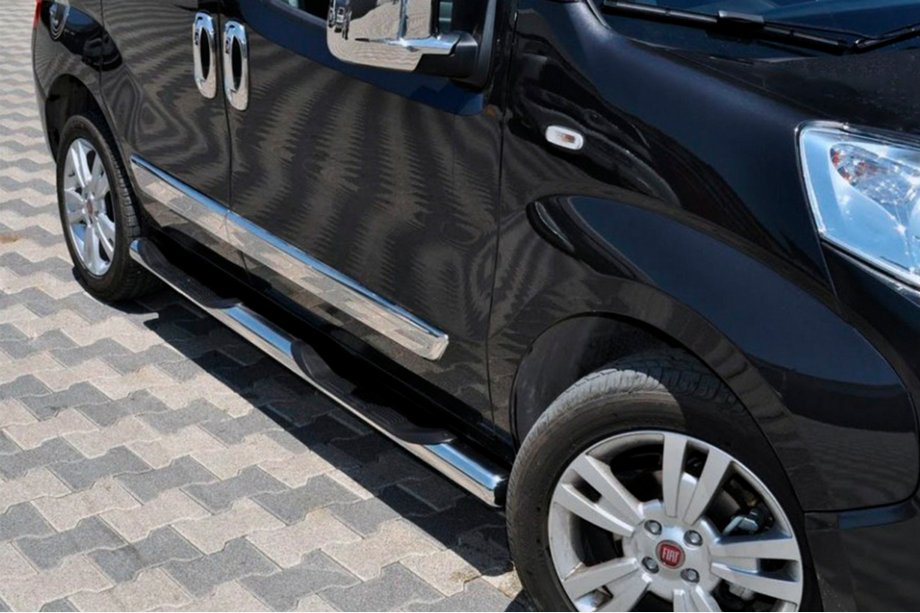 Peugeot Bipper 2008-2017 Barre Laterali (2 pz, Acciaio Inox) Image