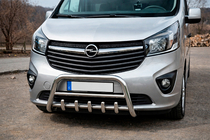 Renault Trafic 2015- Parabullbar WT003-4 (Acciaio Inox) Con Scritta foto 2