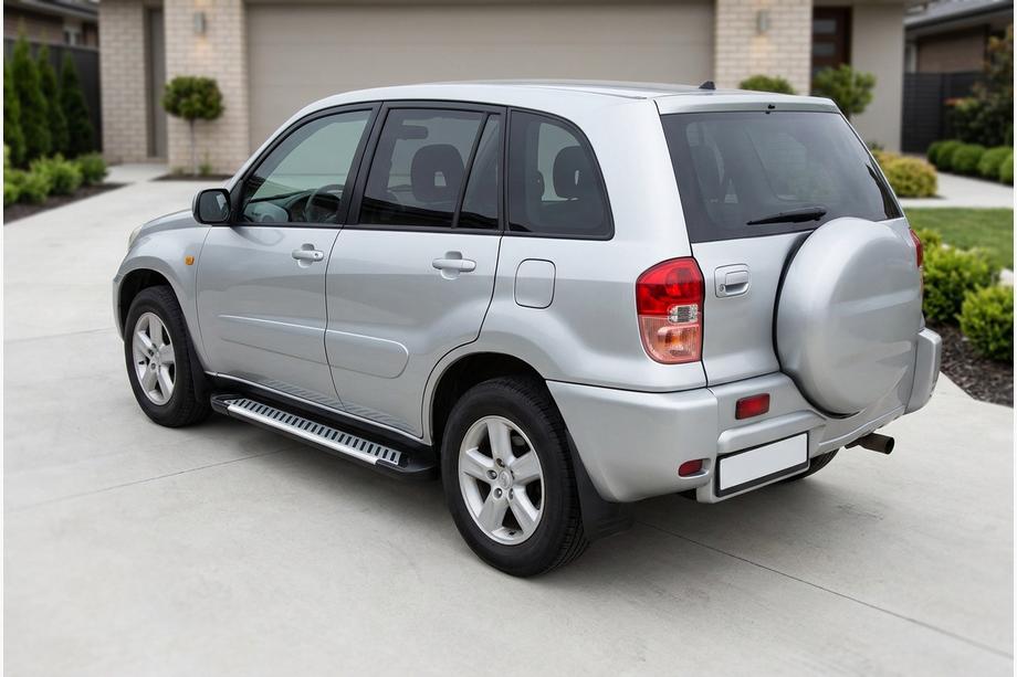 Toyota Rav 4 2001-2005 Pedane Laterali Line (2 pz, Alluminio) Image