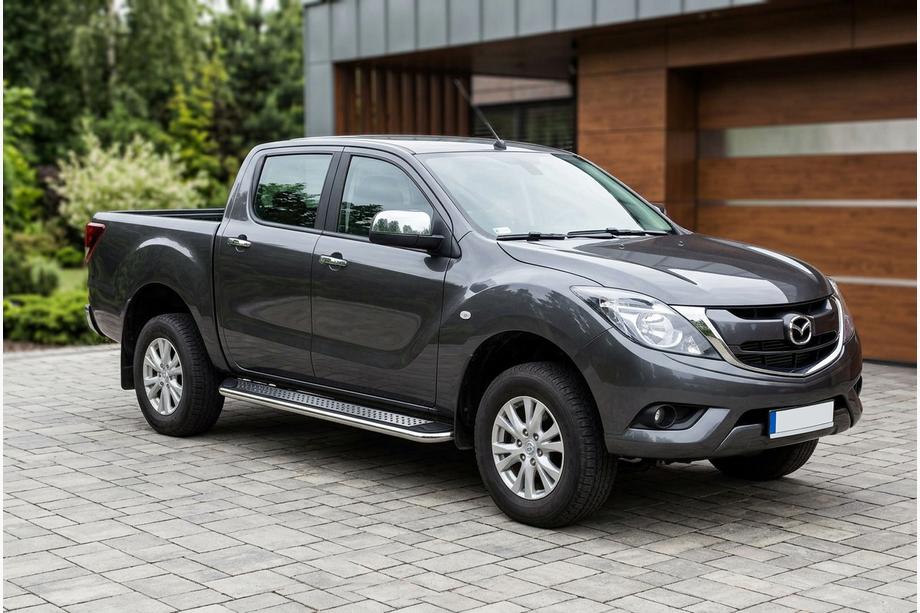 Mazda BT-50 2012- Pedane Laterali Maydos V2 (2 pz, Alluminio e Acciaio Inox) Image