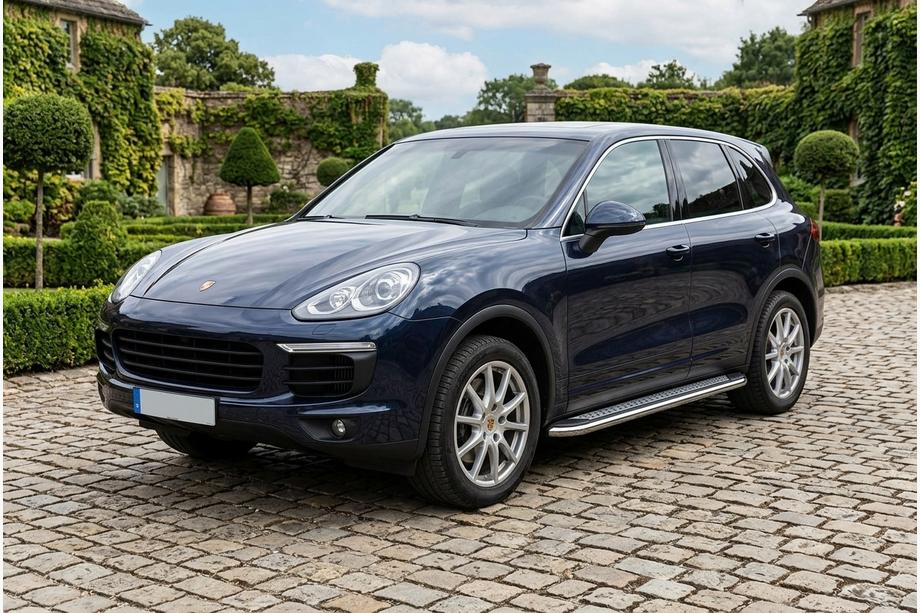 Porsche Cayenne 2010-2017 Pedane Laterali Maydos V2 (2 pz, Alluminio e Acciaio Inox) Image