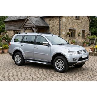 Pedane Laterali Line (2 pz, Alluminio) Mitsubishi Pajero Sport 2008-2015 foto 1