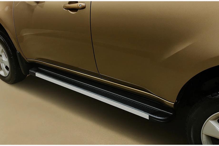 Mitsubishi Pajero Sport 2008-2015 Pedane Laterali Maya V1 (2 pz, Alluminio) Foto 3