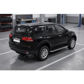 Pedane Laterali Maydos V1 (2 pz, Alluminio e Acciaio Inox) Mitsubishi Pajero Sport 2008-2015 foto 1