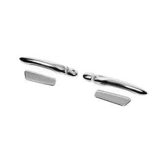 Coperture Maniglie Porta Cromate HB (4pz, Acciaio Inox) foto 4