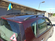 Renault Scenic/Grand 2003-2009 Barre Tetto Nere (2 pz) Passo Lungo (Grande) foto 6