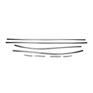 Cornici finestrini acciaio inox 8pz HB Renault Clio IV 2012-2019 foto 2