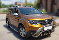 Renault Duster 2018-2024 Parabullbar senza scritta WT003 (acciaio inox) foto 7