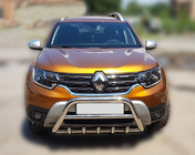 Renault Duster 2018-2024 Parabullbar senza scritta WT003 (acciaio inox) foto 8