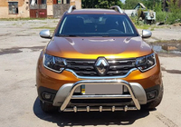 Renault Duster 2018-2024 Parabullbar senza scritta WT003 (acciaio inox) foto 5