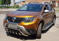 Renault Duster 2018-2024 Parabullbar senza scritta WT003 (acciaio inox) foto 4