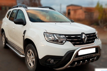 Renault Duster 2018-2024 Parabullbar con scritta WT004 (acciaio inox) foto 3