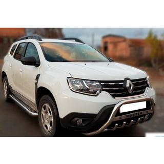 Parabullbar con scritta WT004 (acciaio inox) Dacia Duster 2018-2024 foto 3