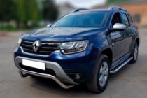 Dacia Duster 2018-2024 Protezione Anteriore WT007 (Acciaio Inox) foto 3