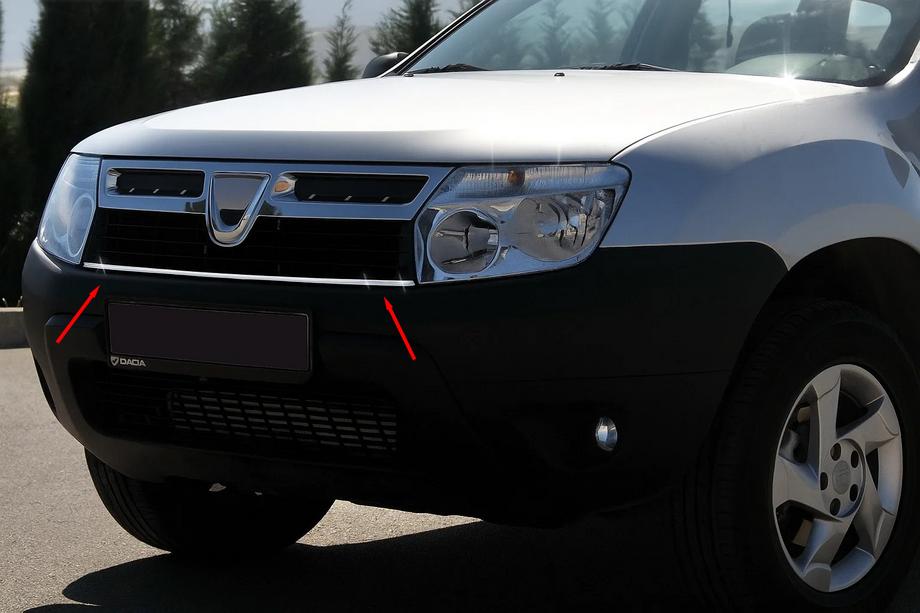 Renault Duster 2008–2017 Coperture Griglia in Acciaio Inox Image