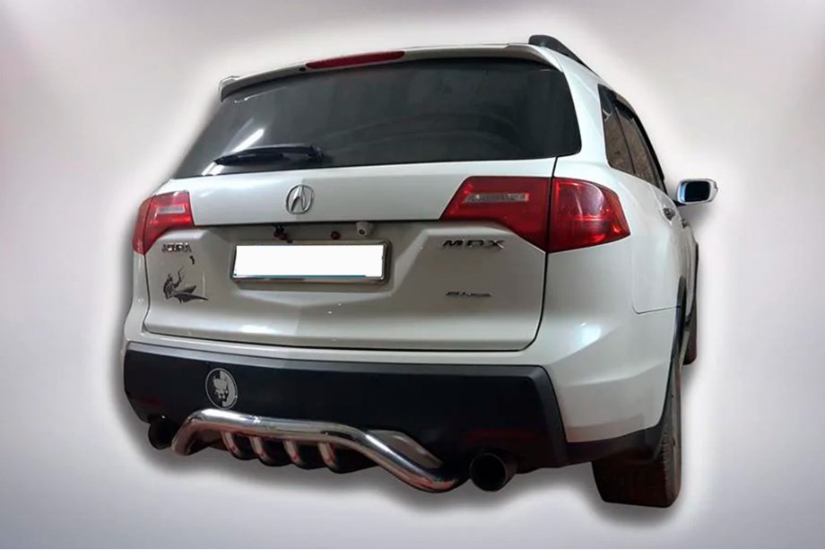 Acura MDX 2007-2013 Protezione Posteriore B1-47 (Acciaio Inox) Foto 4