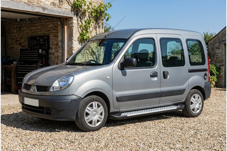Renault Kangoo 1998-2008 Pedane Laterali Allmond Grey (2 pz, Alluminio) Image