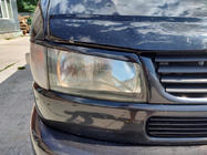 Volkswagen T4 Transporter 1990-2003 Palpebre Fari Cofano Dritto (2 pz) Nero Lucido foto 3