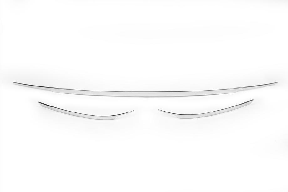 Volkswagen Tiguan 2016-2023 Protezione terminale paraurti posteriore in acciaio inox 2016-2020 (3 pz) Foto 2