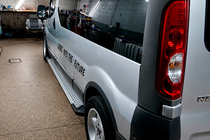 Renault Trafic 2001–2015 Pedane laterali tipo X5 (2 pz, alluminio) foto 4