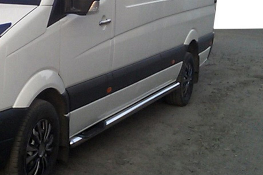 Mercedes Sprinter W907/W910 2018- Tubi Laterali (2 pz, Acciaio Inox) Image
