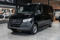 Mercedes Sprinter W907/W910 2018- Pedane Laterali Allmond Black (2 pz, Alluminio) foto 1