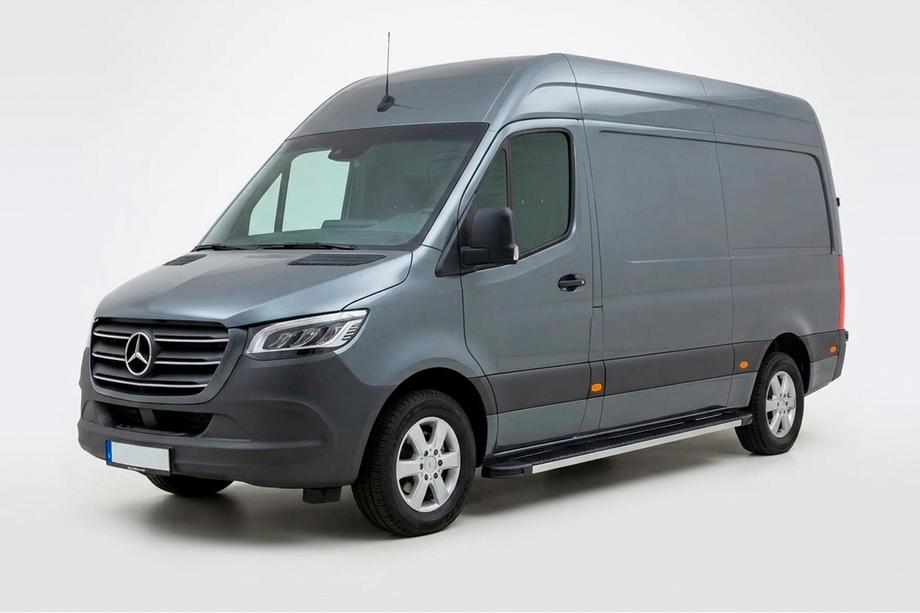 Mercedes Sprinter W907/W910 2018- Pedane Laterali Maya V1 (2 pz, Alluminio) Image