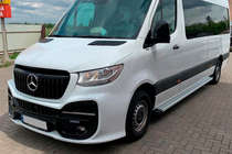 Mercedes Sprinter W907/W910 2018- Pedane Laterali Maya V2 (2 pz, Alluminio) foto 2