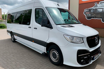 Mercedes Sprinter W907/W910 2018- Pedane Laterali Maya V2 (2 pz, Alluminio) foto 3