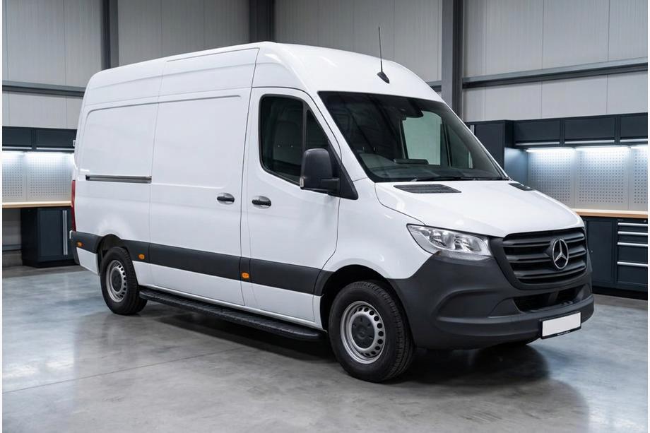 Mercedes Sprinter W907/W910 2018- Pedane Laterali Bosphorus Black (2 pz, Alluminio) Image