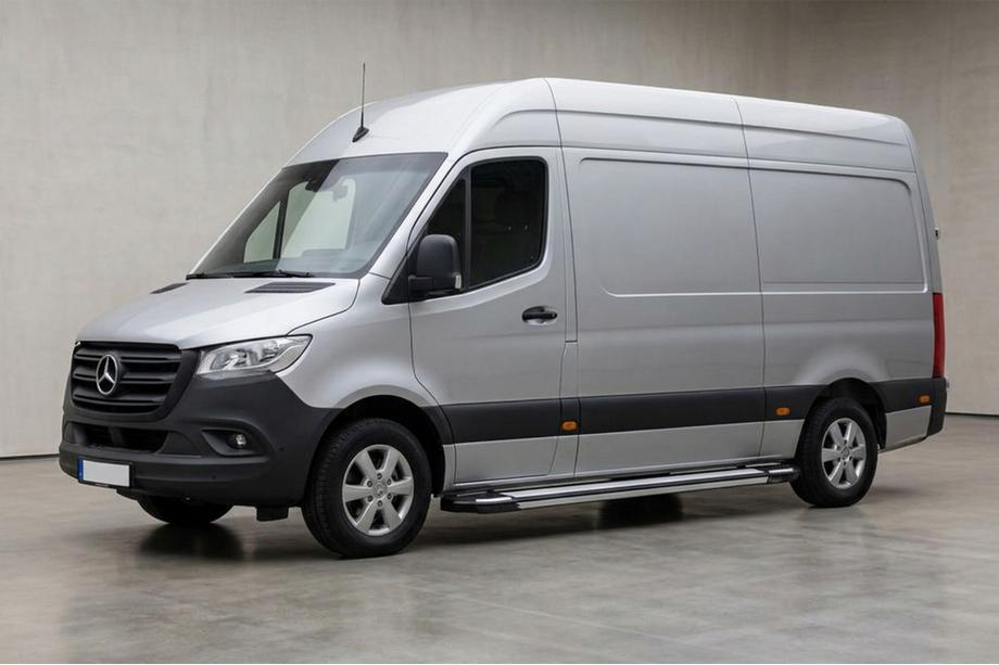 Mercedes Sprinter W907/W910 2018- Pedane Laterali Rainbow (2 pz, Alluminio) Image
